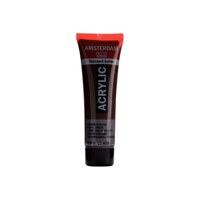 Pintura Acrilica Amsterdam 20 Ml (Tubo) Sombra Tostada 3 unidades