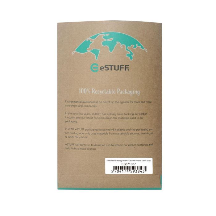 eSTUFF iPhone SE/8/7 COPENHAGEN Biodegradable Cover - Black 5 eSTUFF iPhone SE/8/7 COPENHAGEN Biodegradable Cover - Black 5