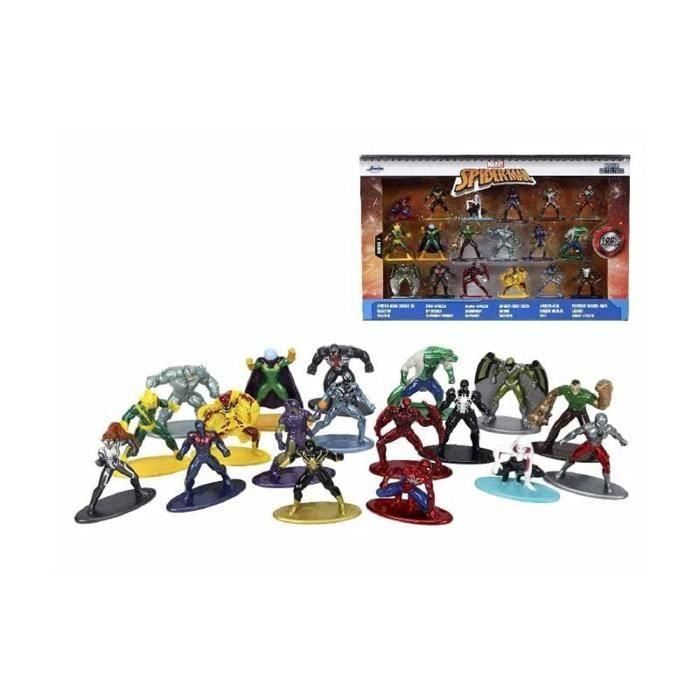 Box set Spiderman - 18 figuras de metal de 4 cm - Personajes del universo Spiderman 1 Box set Spiderman - 18 figuras de metal de 4 cm - Personajes del universo Spiderman 1