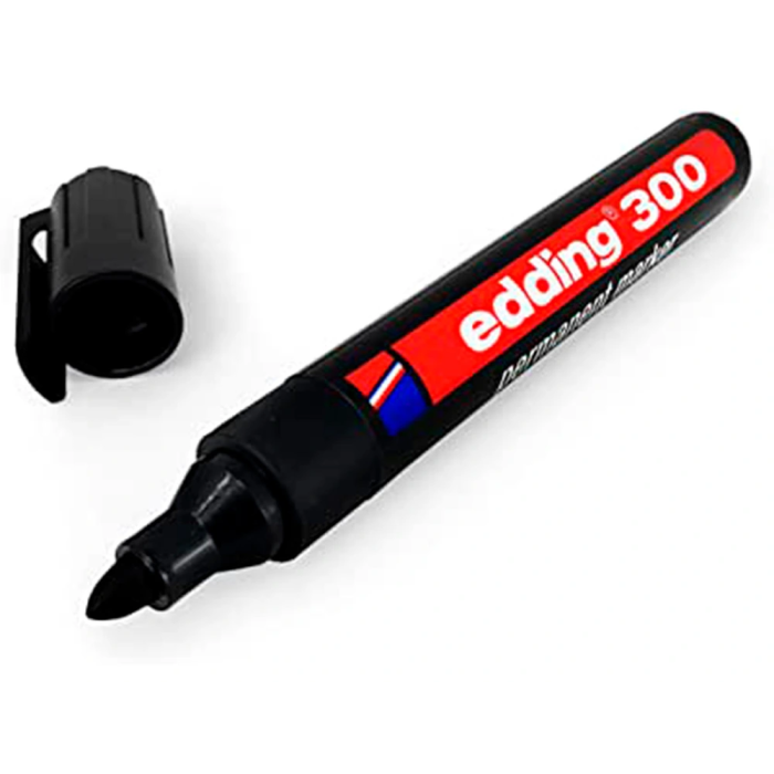 Edding Marcador Permanente 300 Negro (Set de 10) - Tinta Resistente para Diversos Materiales (Set de 10) 3 Edding Marcador Permanente 300 Negro (Set de 10) - Tinta Resistente para Diversos Materiales (Set de 10) 3
