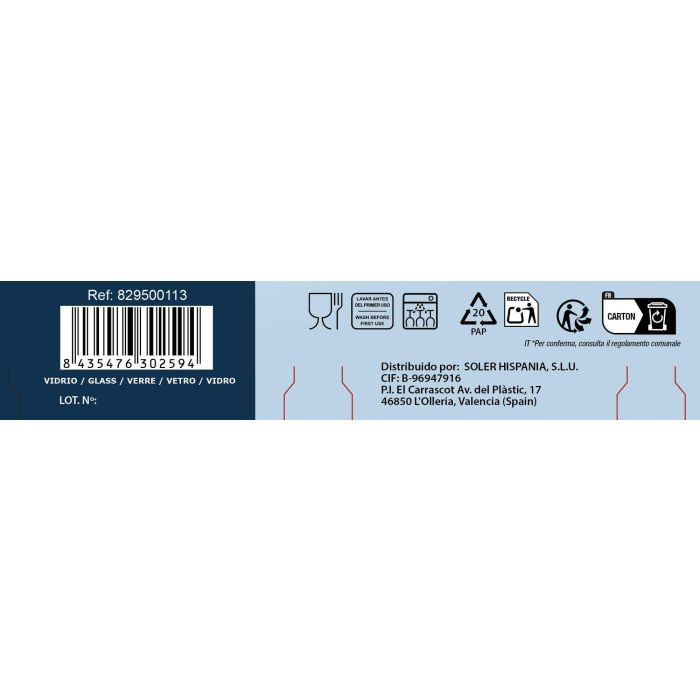 La Mediterranea Set 2 Tazas de Café con Leche 21Cl Napoli Abstract (36 Cajas) 4