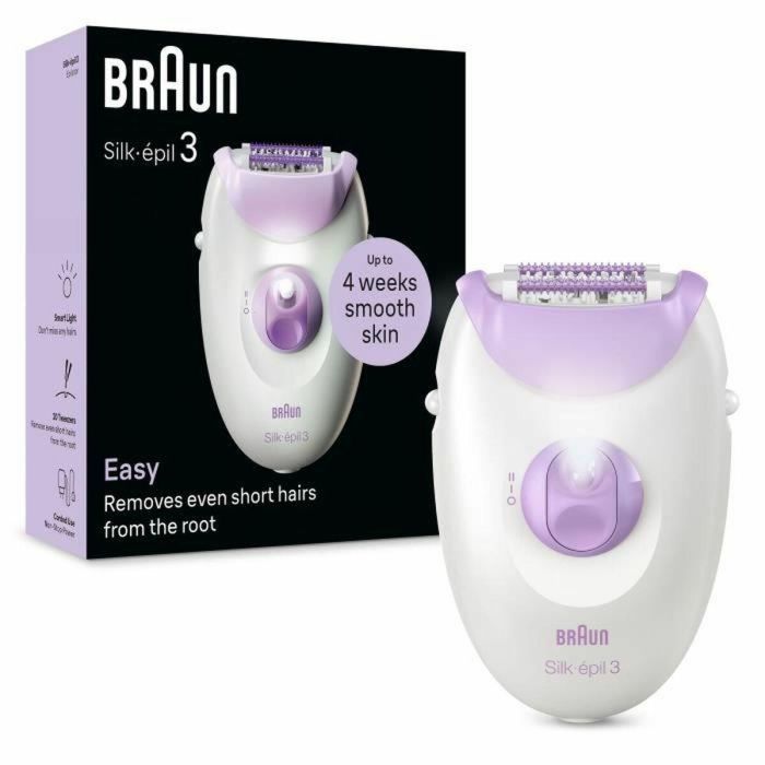 Braun Silk-épil 3 3-000 Depiladora 20 Pinzas MicroGrip Color Púrpura Blanco 0 Braun Silk-épil 3 3-000 Depiladora 20 Pinzas MicroGrip Color Púrpura Blanco 0