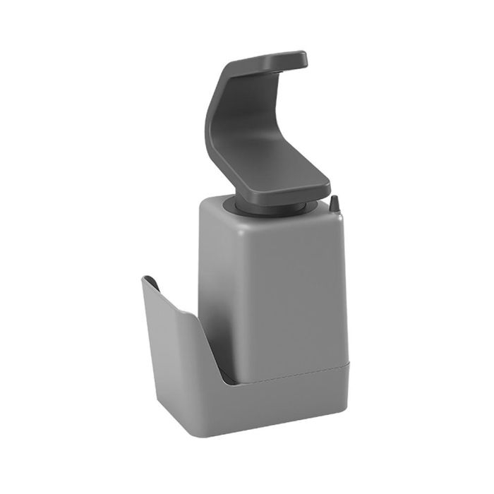 Metaltex Dispensador de jabón con estropajero 'soap-tex' plástico ABS, base antideslizante, colgador de anillos, 11x8x22cm 1