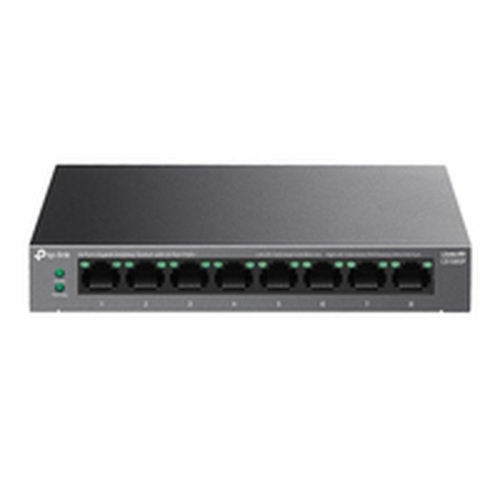 Tp - Link LS108GP Conmutador Gigabit 8 Puertos PoE+ 62 W, Plug and Play, Diseño Silencioso