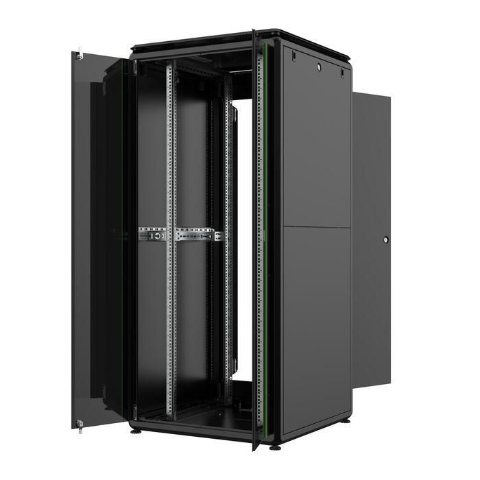 Lanview Rack Cabinet 19" 36U 800x800mm para Servidor/Cableado - Puerta Cristal Seguridad 1
