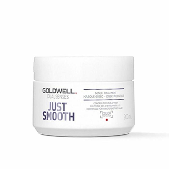 Goldwell JUST SMOOTH 60 sec treatment - Tratamiento Hidratante, Antiencrespamiento y Brillo para Cabello Dañado 200 ml