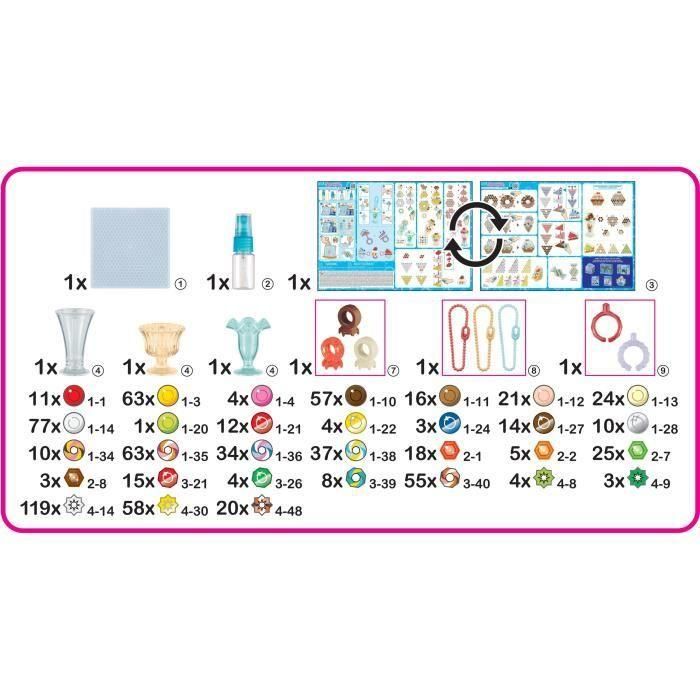 Aquabeads 35090 Kit Accesorios Dulces para Crear Helados y Tartas con Abalorios, Llaveros y Pulverizador 5