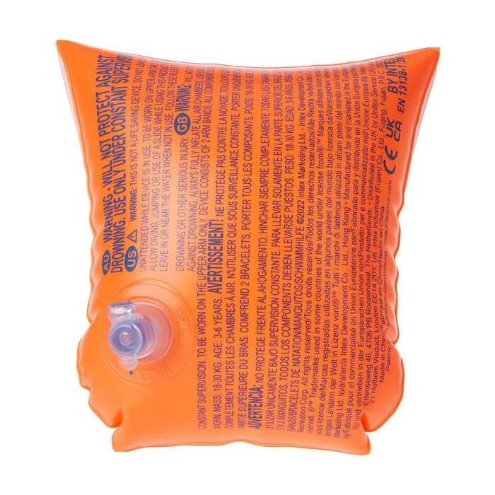 Intex Brazalete Flotador Neón 30x15 cm para Niños 6-12 Años PVC 1 Intex Brazalete Flotador Neón 30x15 cm para Niños 6-12 Años PVC 1