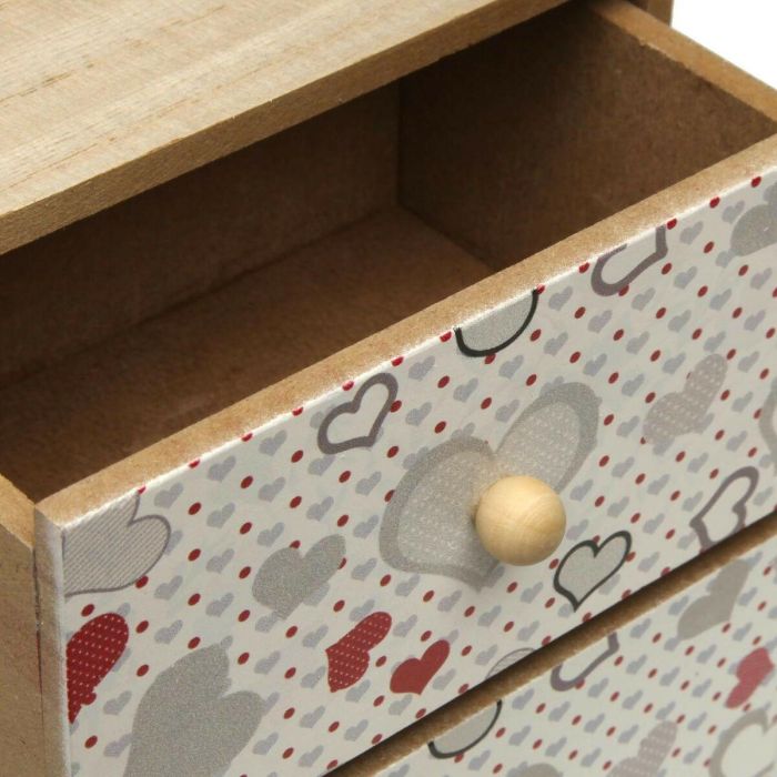 Caja-Joyero Versa Corazones (12 x 25 x 16 cm) 1 Caja-Joyero Versa Corazones (12 x 25 x 16 cm) 1