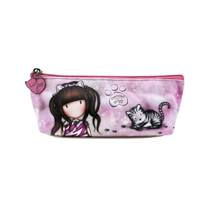 Estuche Escolar Gorjuss Ruby wild Gris (22.3 x 8.8 x 5.7 cm)