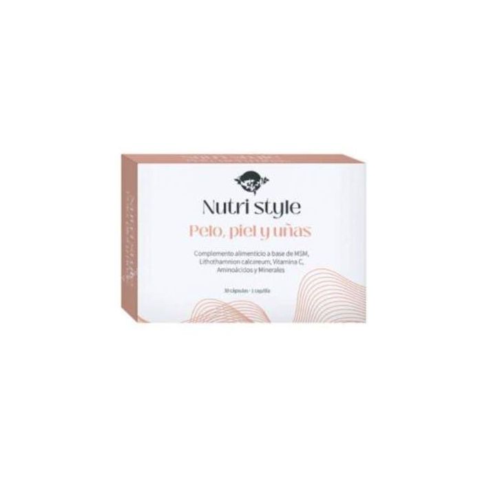 Nutri Style Pelo+Piel+Uñas Complemento Alimenticio 30 Cápsulas con Vitaminas, Minerales y Aminoácidos