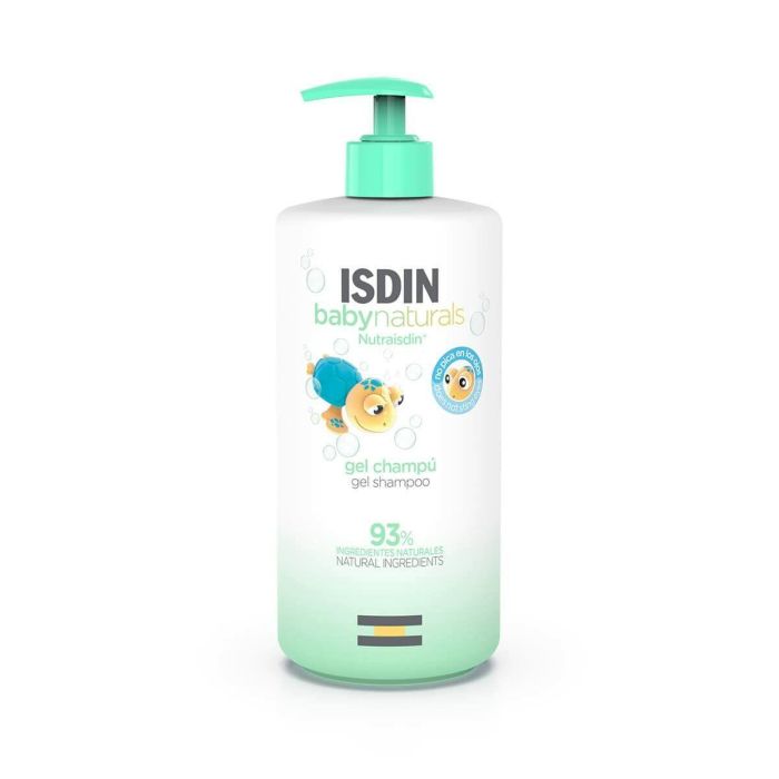 Isdin BABY NATURALS Gel Champú para Bebé Hipoalergénico 93% Ingredientes Naturales No Irrita Ojos Desde Nacimiento 400 ml