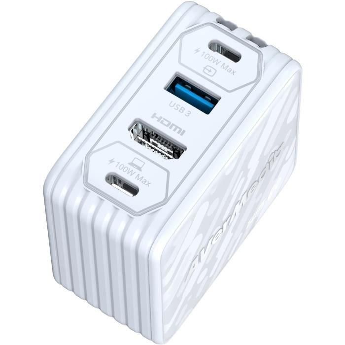 Cargador GaN - AVERMEDIA - 100W con captura de vídeo FHD GC313Pro Blanco 3 Cargador GaN - AVERMEDIA - 100W con captura de vídeo FHD GC313Pro Blanco 3