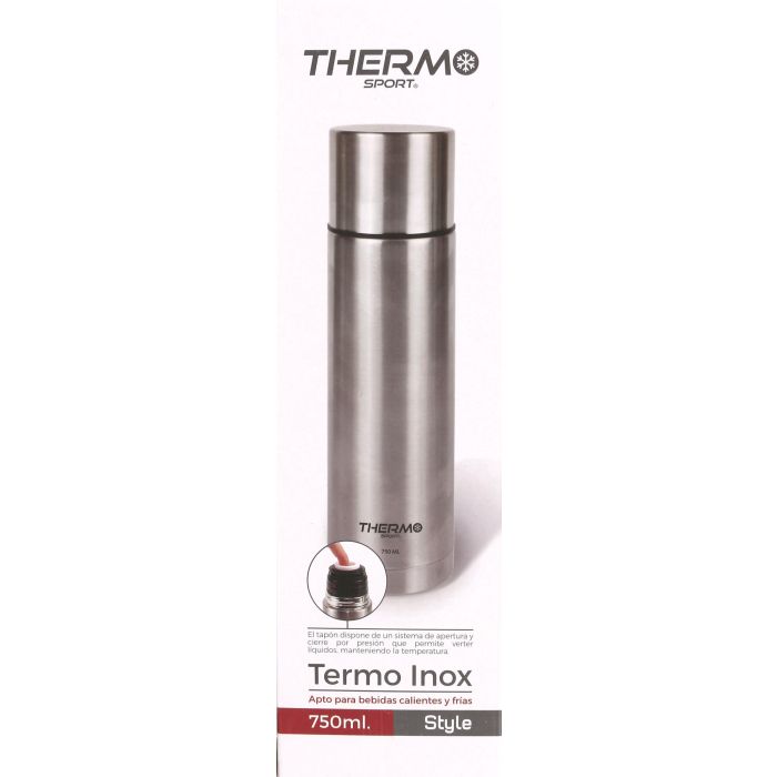 Termo Inoxidable Thermosport 750 ml - Estilo deportivo (8 Unidades) 1 Termo Inoxidable Thermosport 750 ml - Estilo deportivo (8 Unidades) 1