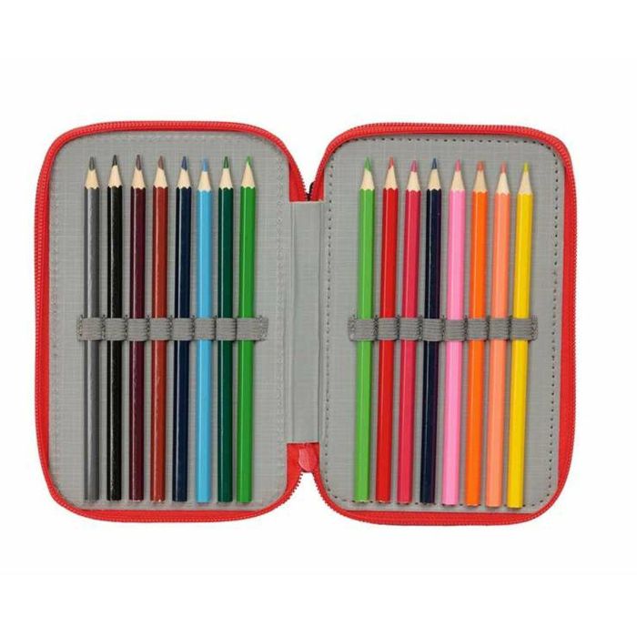 Safta Plumier Triple Avengers 37 Piezas, Estuche Escolar 12.5x19.5x5.5cm 2