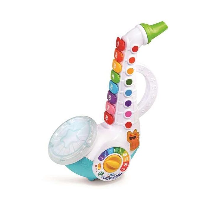 Saxofon infantil colores musicales con gran variedad de sonidos y 8 botones para reproducir notas musicales