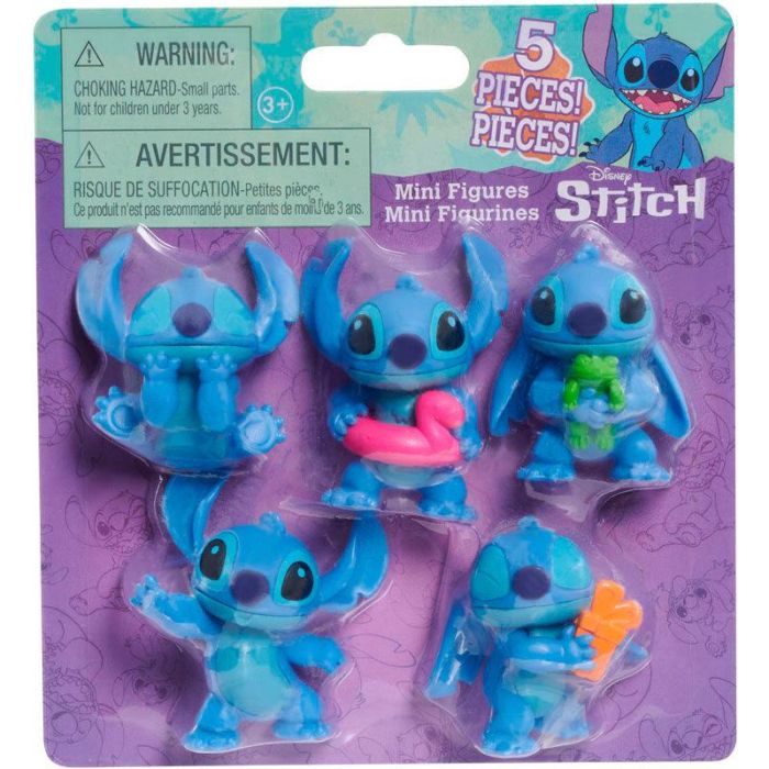 Blister 5 figuras Stitch Disney 1 Blister 5 figuras Stitch Disney 1