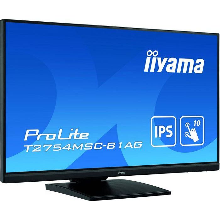 Monitor Iiyama 27" (T2754MSC-B1AG) Negro Pcap 10-Points Tactil, Anti Glare Coating, 1920 X 1080, Ips-Panel, Slim Bezel, Speakers, Vga, Hdmi, Height Adjust., 300 Cd/M², Usb 3.0 Usb Touch Interface 2 Monitor Iiyama 27" (T2754MSC-B1AG) Negro Pcap 10-Points Tactil, Anti Glare Coating, 1920 X 1080, Ips-Panel, Slim Bezel, Speakers, Vga, Hdmi, Height Adjust., 300 Cd/M², Usb 3.0 Usb Touch Interface 2