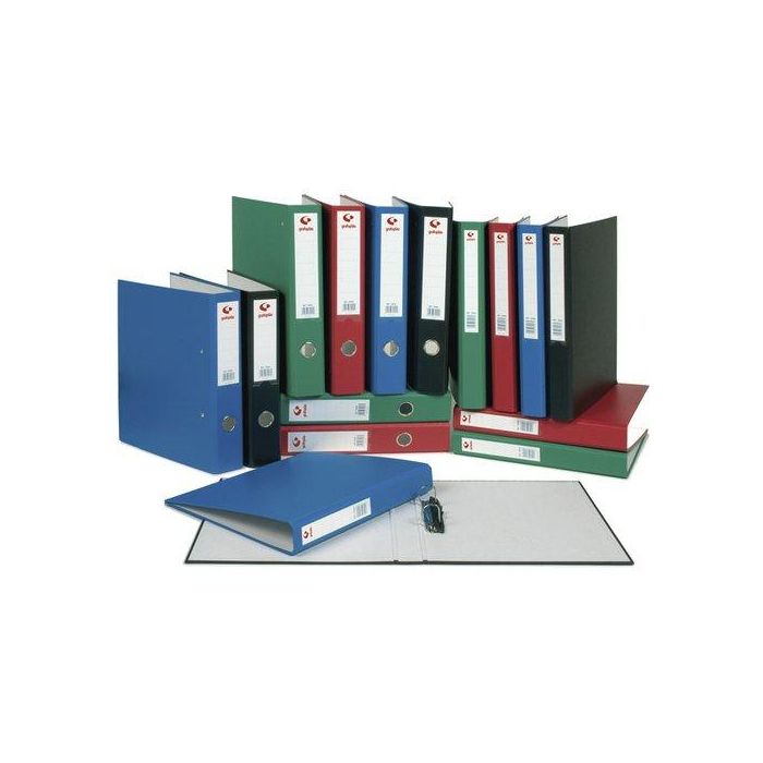 Carpeta De Anillas Grafoplas Carton Forrado Grafcolor Fº 4 An.Mixtas 40Mm Negro (Set de 18)