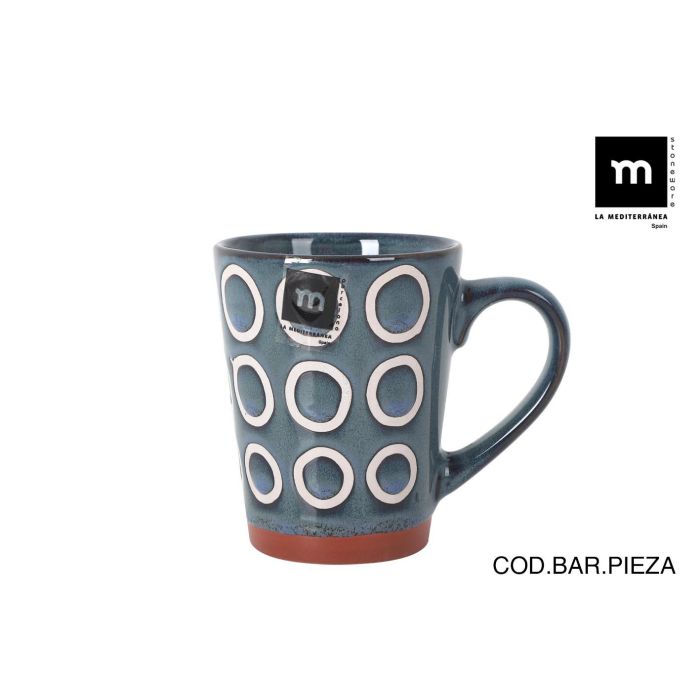 La Mediterranea Mug Almudena Azul 330 cc (36 Unidades)
