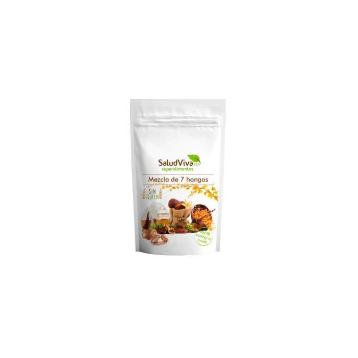 SALUD VIVA Mezcla 7 Hongos 100g – Alto en Vitamina D, B3, Proteínas y Fibra, Sin Gluten