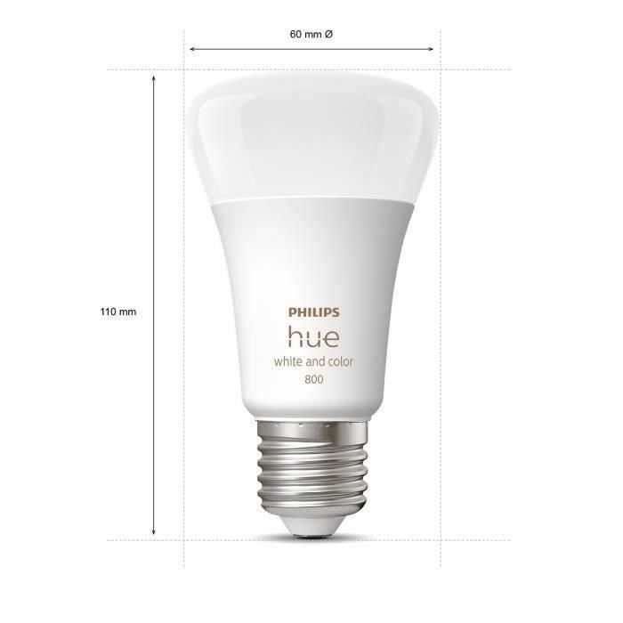 PHILIPS Hue Bombillas LED inteligentes White & Color Ambiance E27 - Compatible con Bluetooth 1