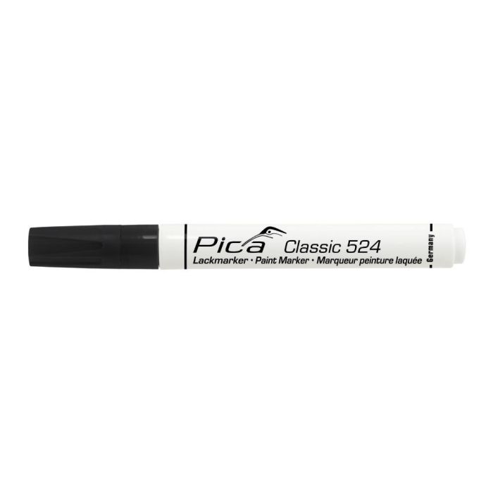 Pica Marcador permanente classic negro, marcaje permanente en superficies secas, color altamente opaco, secado rápido Pica Marcador permanente classic negro, marcaje permanente en superficies secas, color altamente opaco, secado rápido
