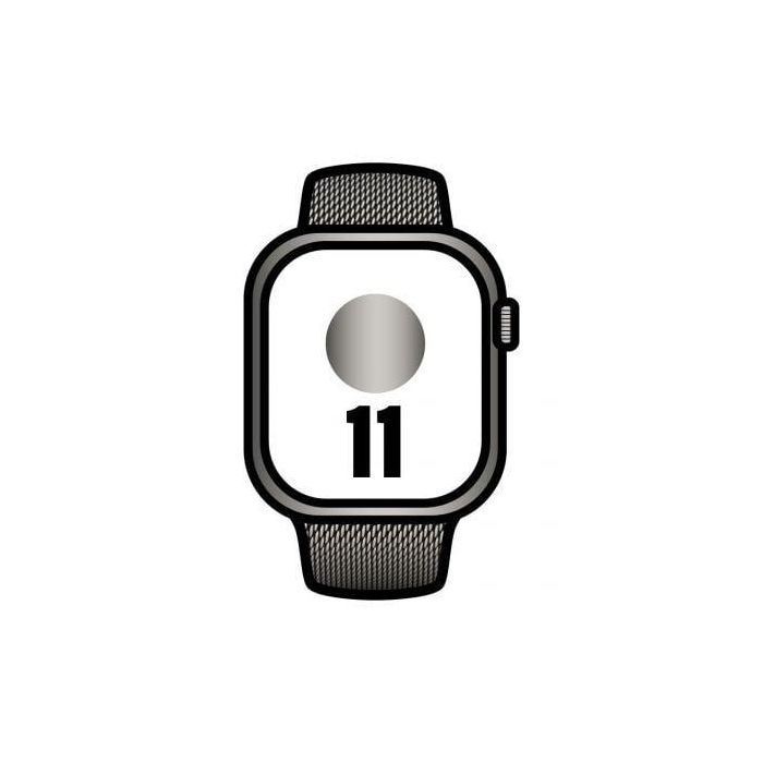 Apple Watch Series 11/ GPS/ Cellular/ 46mm/ Titanio Natural/ Correa Milanese Natural M/L