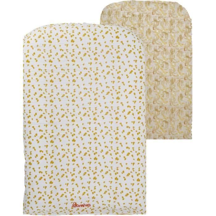 Domiva DOM3700948340738 Cambiador de Bebé Ultra Cómodo con Funda Reversible y Desenfundable - Diseño Honey Moon