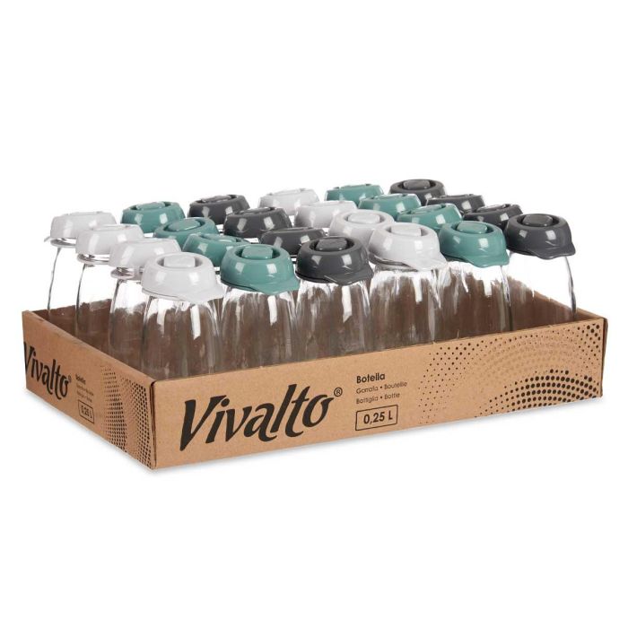 Botella Cristal 250Ml Srt 3 Surtidos Col Vivalto 5X14CM (24 Unidades) 2 Botella Cristal 250Ml Srt 3 Surtidos Col Vivalto 5X14CM (24 Unidades) 2