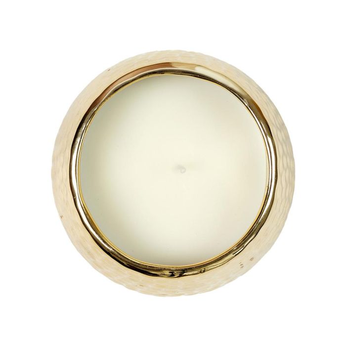 Home Deco Factory Vela Martilleada Dorada, Aroma Almizcle, 9 cm 2