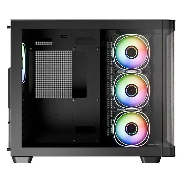 LC-Power Midi Tower 8001B Pro-Storm Dark Negra Vidrio Templado Gaming ATX ATX, micro ATX, Mini-ITX 8