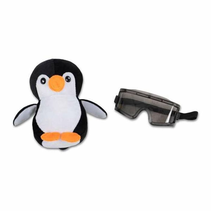 Disfraz yo quiero ser explorador/a del polo norte gafas de ski, chaleco con capucha y pingüino de peluche talla 3-5 y 5 Disfraz yo quiero ser explorador/a del polo norte gafas de ski, chaleco con capucha y pingüino de peluche talla 3-5 y 5