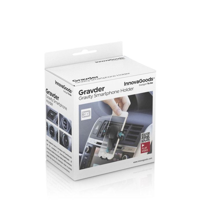 Soporte Gravitatorio de Móviles para Coche Gravder InnovaGoods 1 Soporte Gravitatorio de Móviles para Coche Gravder InnovaGoods 1