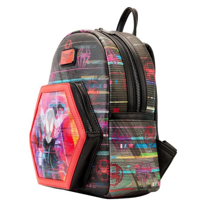 Mochila lenticular Cruzando el Multiverso Spiderman Marvel Loungefly 27cm 2