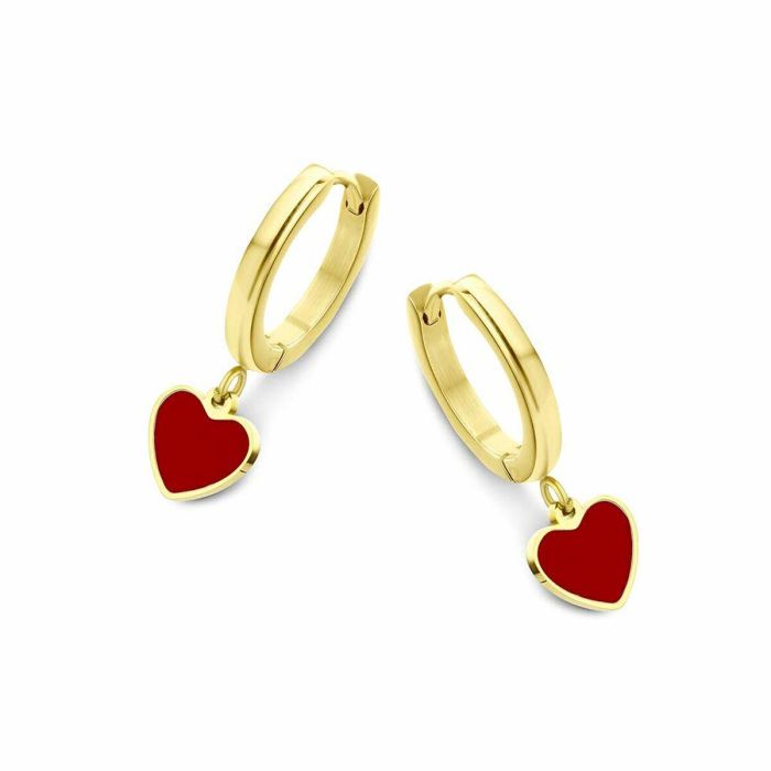 Pendientes Mujer CO88 Collection 8CE-70103 Dorado Rojo 1 Pendientes Mujer CO88 Collection 8CE-70103 Dorado Rojo 1