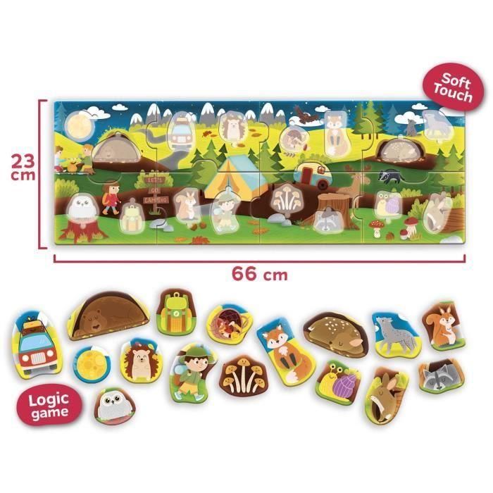 El Bosque - Puzzle Panorámico - CAROTINA BABY - Desarrollo de la lógica, Motricidad fina 2 El Bosque - Puzzle Panorámico - CAROTINA BABY - Desarrollo de la lógica, Motricidad fina 2
