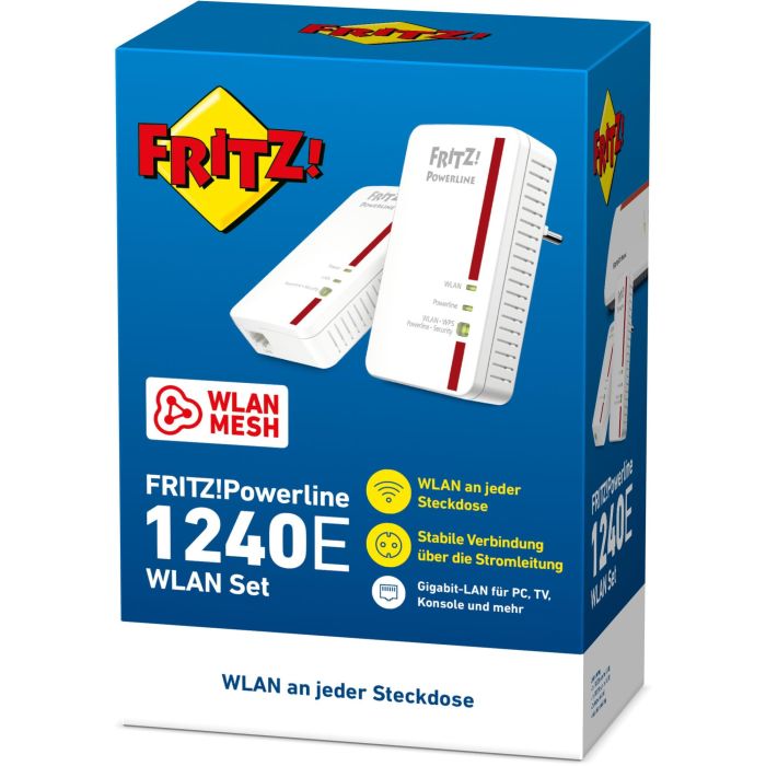 INTD AVM FRITZ! Powerline 1240E KIT 1200 4 INTD AVM FRITZ! Powerline 1240E KIT 1200 4