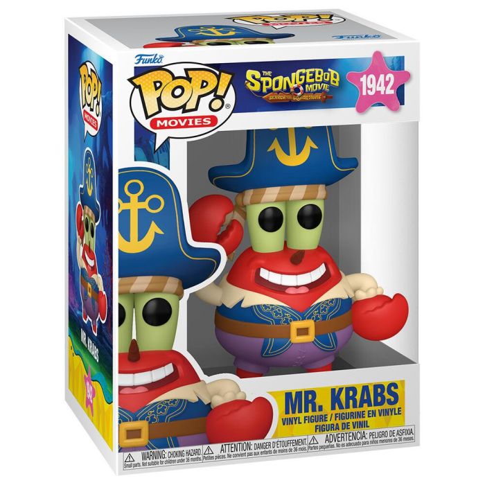 Figura POP Bob Esponja Una Nueva Aventura Pirata Mr. Krabs 1 Figura POP Bob Esponja Una Nueva Aventura Pirata Mr. Krabs 1