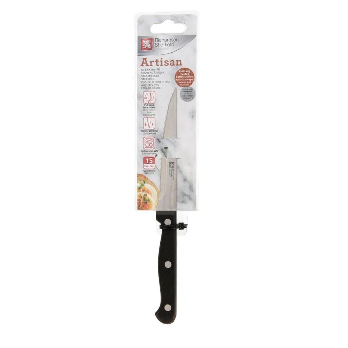 Cuchillo Chuletero Acero Inoxidable Artisan Richardson Sheffield 11,5 cm (6 Unidades) 1 Cuchillo Chuletero Acero Inoxidable Artisan Richardson Sheffield 11,5 cm (6 Unidades) 1