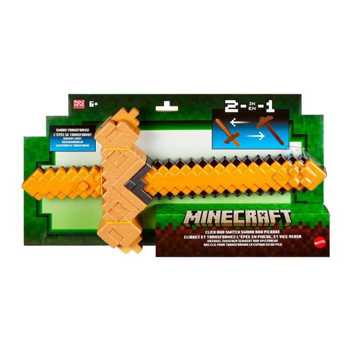 Mattel Minecraft Espada-Pico Transformación Jkc15 +6 Años 1 Mattel Minecraft Espada-Pico Transformación Jkc15 +6 Años 1