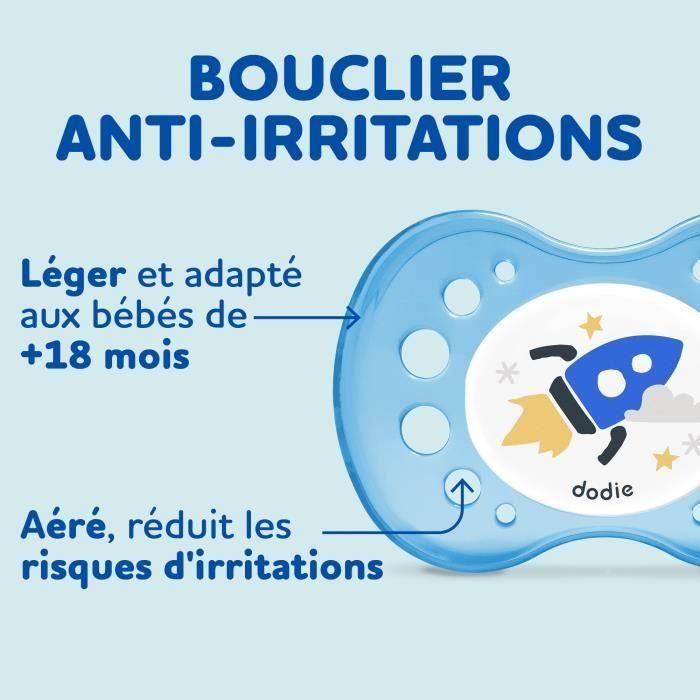 DODIE MAM ES10 - Set de 3 chupetes anatómicos - Para bebés +18 meses 2