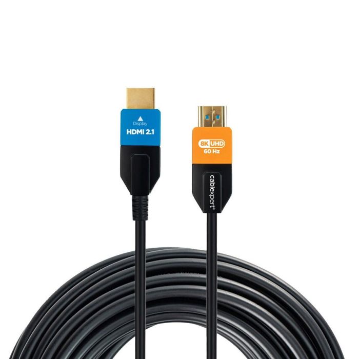 Gembird CC-HDMI8K-AOC-20M cable HDMI HDMI tipo A (Estándar) Negro, Azul, Naranja 2 Gembird CC-HDMI8K-AOC-20M cable HDMI HDMI tipo A (Estándar) Negro, Azul, Naranja 2