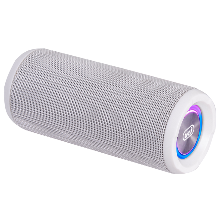Trevi XR 8A25 Altavoz Inalámbrico Portátil Bluetooth 14W Blanco con Batería, Micrófono, Aux y LED Multicolor Trevi XR 8A25 Altavoz Inalámbrico Portátil Bluetooth 14W Blanco con Batería, Micrófono, Aux y LED Multicolor
