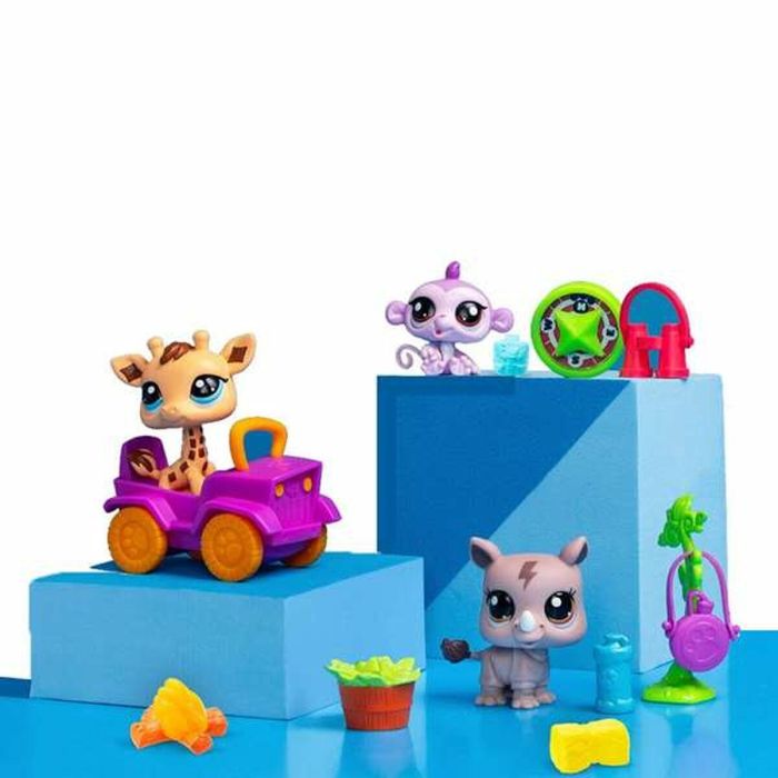 Bandai BF00524 Littlest Pet Shop Safari Pack Generación 7 - Set de 3 animales con cabezas bobble-heads y accesorios, para 4+ años 5 Bandai BF00524 Littlest Pet Shop Safari Pack Generación 7 - Set de 3 animales con cabezas bobble-heads y accesorios, para 4+ años 5