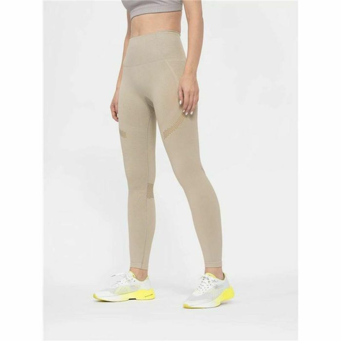 Mallas Deportivas de Mujer 4F Functional SPDF012 Beige 2 Mallas Deportivas de Mujer 4F Functional SPDF012 Beige 2