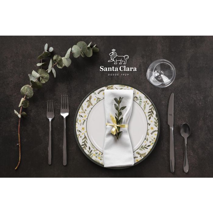 Vajilla Santa Clara Castroverde 12Pcs - Stoneware Vitrificado, Resistente, Apto Lavavajillas y Microondas (2 Unidades) 7 Vajilla Santa Clara Castroverde 12Pcs - Stoneware Vitrificado, Resistente, Apto Lavavajillas y Microondas (2 Unidades) 7