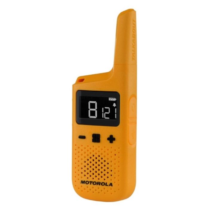 Motorola Walkie Talkies TALKABOUT T72 Amarillo - Alcance 8 km - PMR446 - 16 Canales - 121 Códigos
