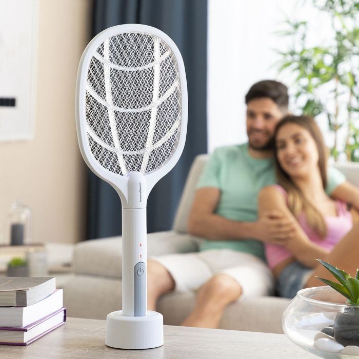 Raqueta Matainsectos Recargable con Luz UV 2 en 1 KL Rak InnovaGoods 15 Raqueta Matainsectos Recargable con Luz UV 2 en 1 KL Rak InnovaGoods 15