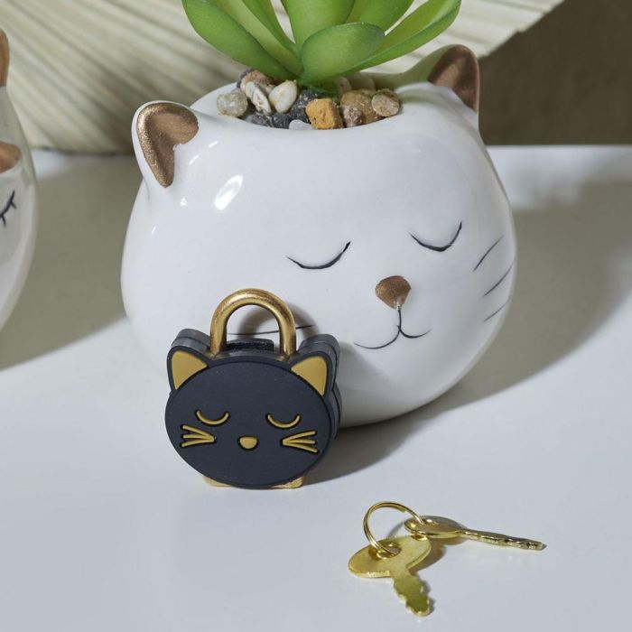 The Concept Factory Candado Gato Mon Chat Mon Ch Polipropileno 1